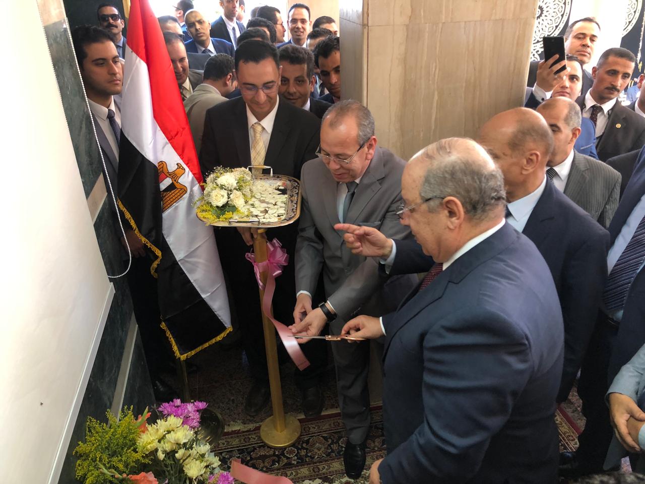 رئيس مجلس الدولة والمحافظ يفتتحان مبنى مجلس الدولة الجديد بكفر الشيخ (2)