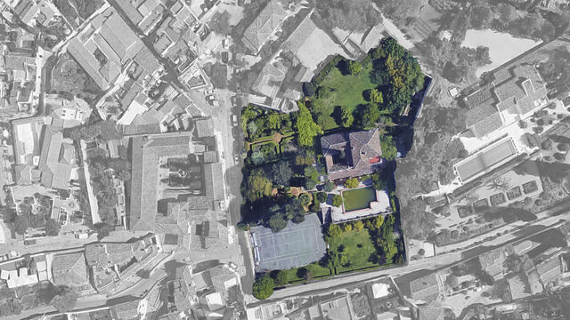 خريطة توضح موقع قصر تميم الجديد فى غرناطة