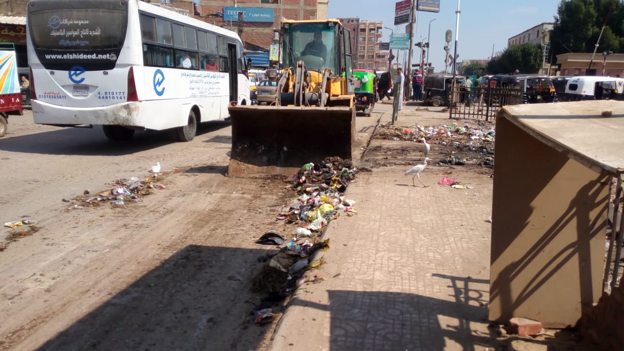 رفع أكوام القمامة بشوارع شبين القناطر (3)