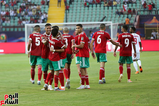 فرحة اللاعبين المغاربة