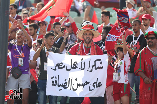 جماهير المغرب تشكر مصر