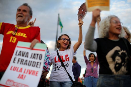 مسيرة مؤيدة للرئيس البرازيلى السابق لولا دا سيلفا