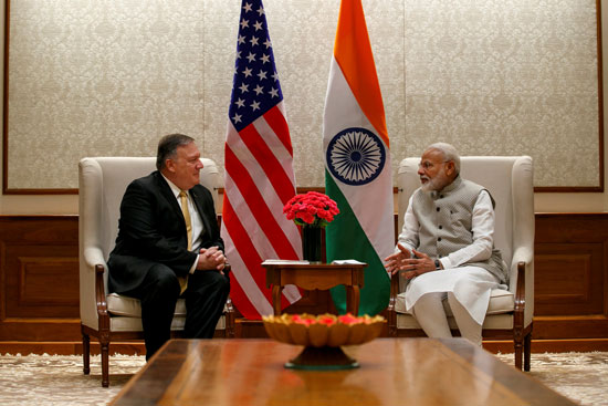 وزير-الخارجية-الأمريكى-ورئيس-الوزراء-الهندى