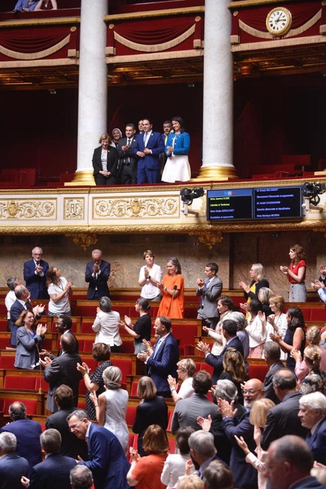وفد البرلمان المصرى داخل مجلس النواب الفرنسى (1)