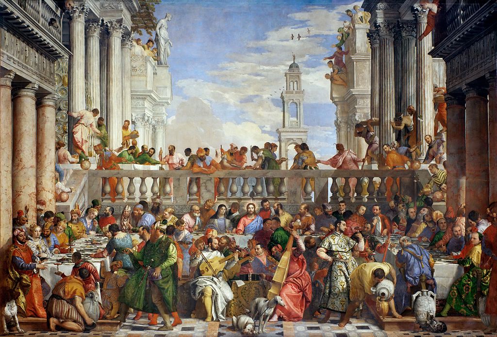 لوحة عرس قانا بريشة باولو فرونزه 1563