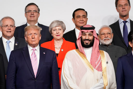 محمد بن سلمان ودونالد ترامب فى قمة العشرين