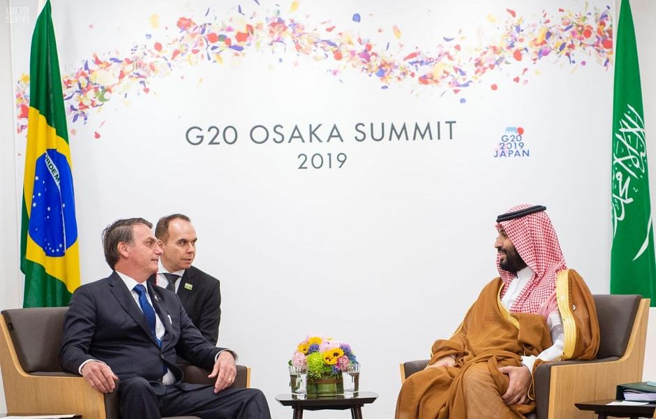 الأمير محمد بن سلمان مع رئيس البرازيل