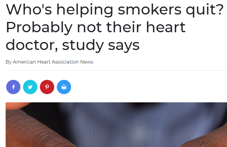 دراسة تؤكد عدم مساعدة اطباء القلب مرضاهم للاقلاع عن التدخين