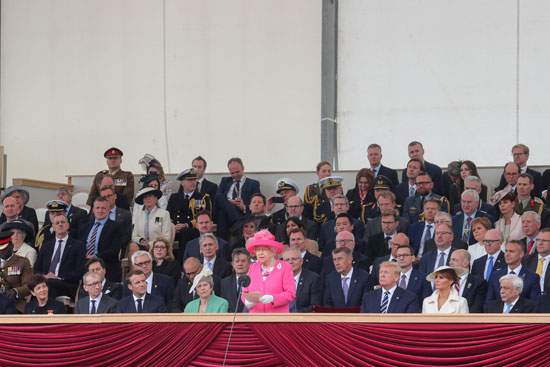 الملكة اليزابيث خلال كلمتها بالاحتفال