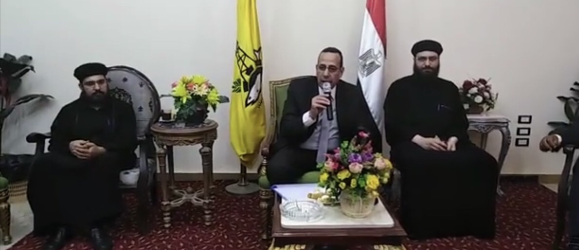 محافظ شمال سيناء يستقبل وفد من الكنيسة ووفد ذوى احتياجات خاصة للتهنئة بالعيد (4)