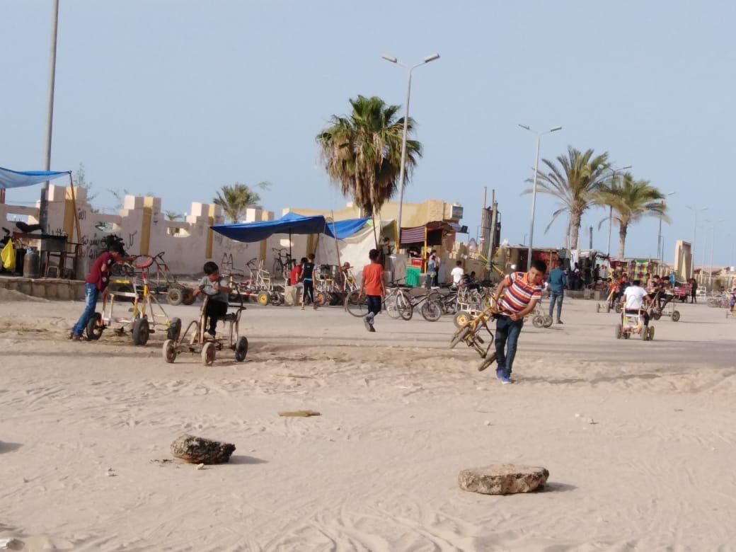 Children of Al-Arish are celebrating the Eid in Al-Masa'id Park Square (1)