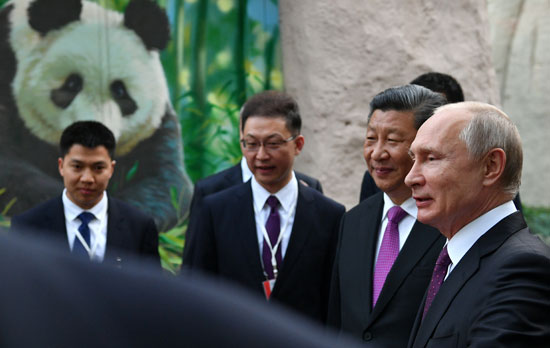 لقاء الرئيس الصينى ونظيره الروسى فى موسكو