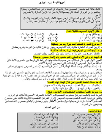 أقوى المراجعات النهائية لطلاب الثانوية العامة فى مادة اللغة العربية (2)