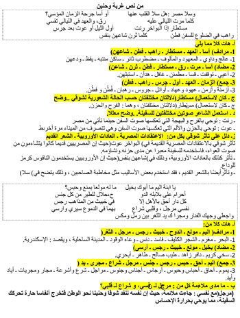 أقوى المراجعات النهائية لطلاب الثانوية العامة فى مادة اللغة العربية (4)