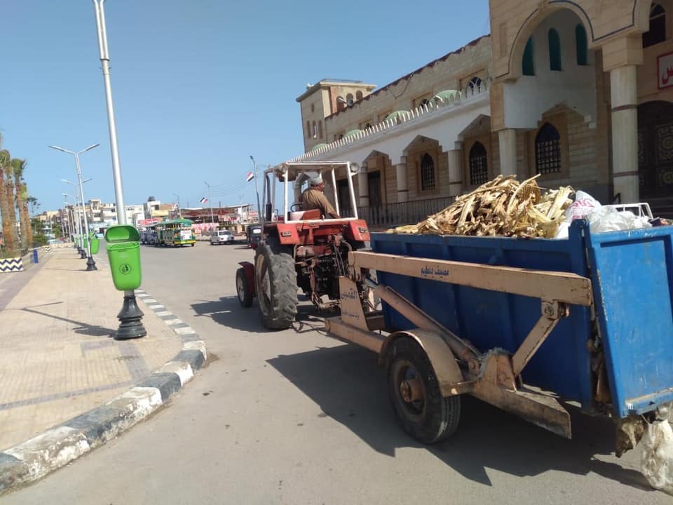 حملات لإزالة التعديات وحملات نظافة بمدن وقرى محافظة كفر الشيخ  (15)