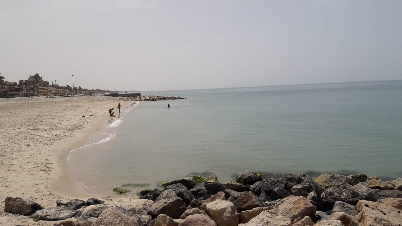 ترميم مداخل ورفع كفاءة شاطئ العريش (4)