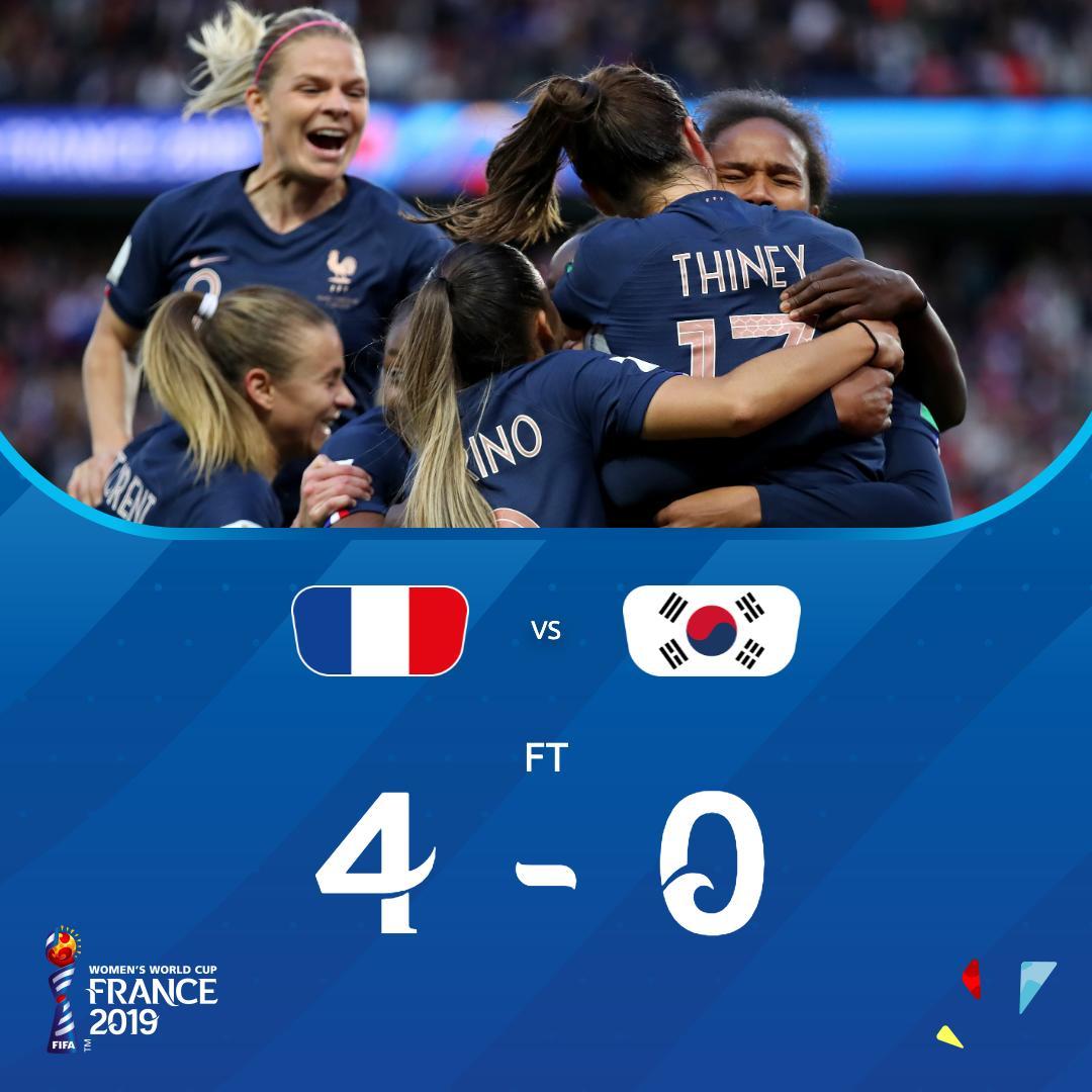 فرنسا تفوز في افتتاح كاس العالم للسيدات