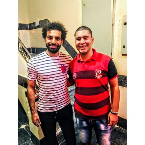 The reader with Mohamed Salah