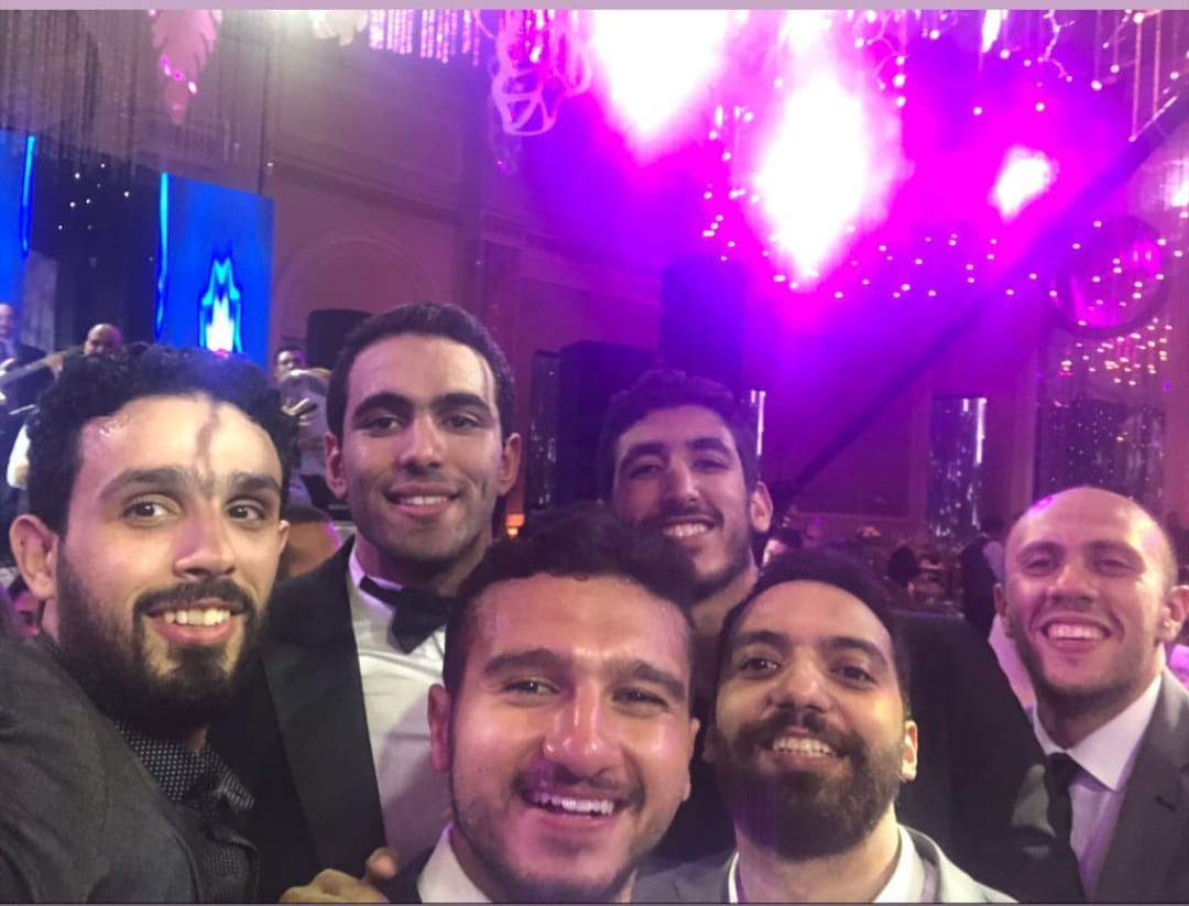 نجوم الزمالك مع العريس نجوم الزمالك مع العريس