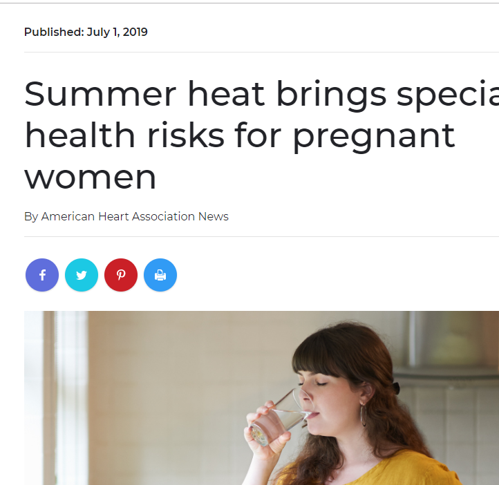الحوامل وخطر الصيف