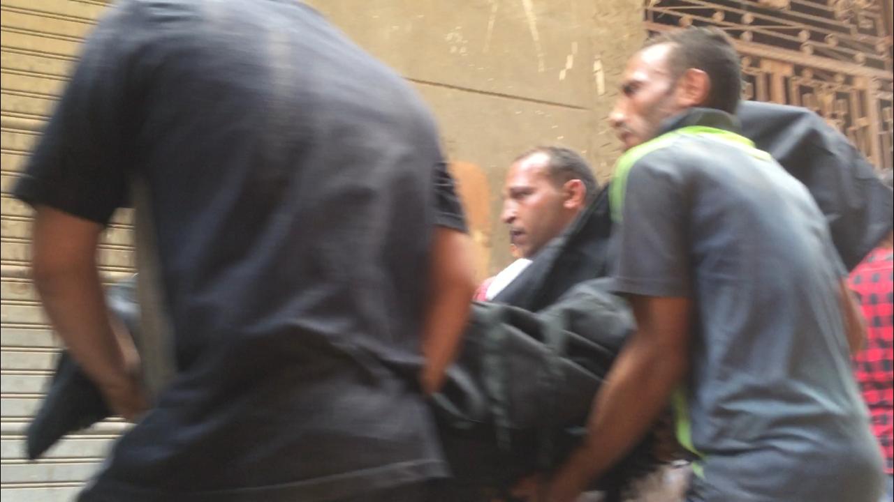 انهيار عقار فى منطقة إمبابة (4)