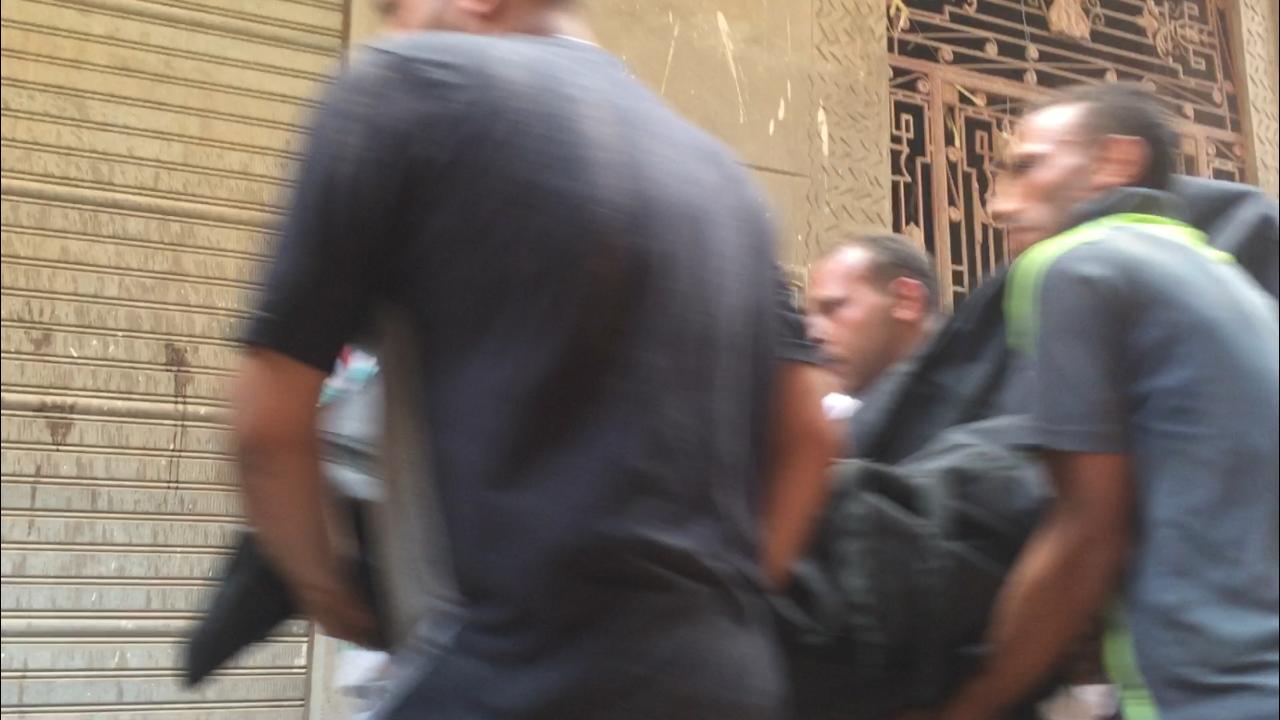 انهيار عقار فى منطقة إمبابة (2)