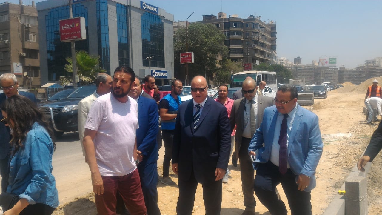 محافظ القاهرة يتفقد أعمال التطوير بشرق مدينة نصر (5)