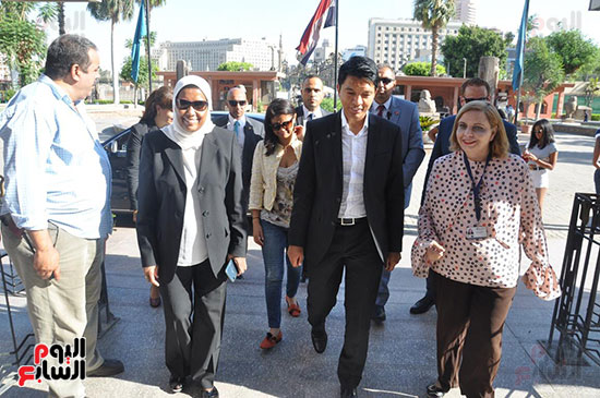 رئيس مدغشقر فى المتحف المصرى بالتحرير (1)