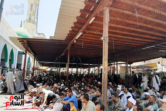 آلاف المحبين يؤدون صلاة الجمعة فى رحاب السلطان الفرغل (3)