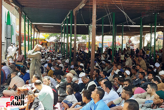 آلاف المحبين يؤدون صلاة الجمعة فى رحاب السلطان الفرغل (1)