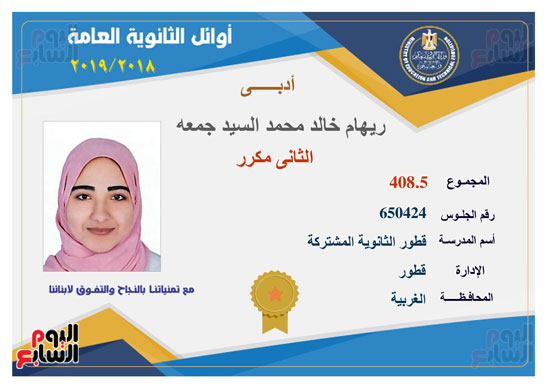 أوائل الثانوية العامة (30)