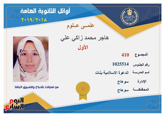 أوائل الثانوية العامة (2) أوائل الثانوية العامة (2)