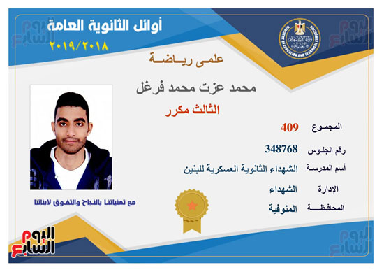 أوائل الثانوية العامة (23) أوائل الثانوية العامة (23)