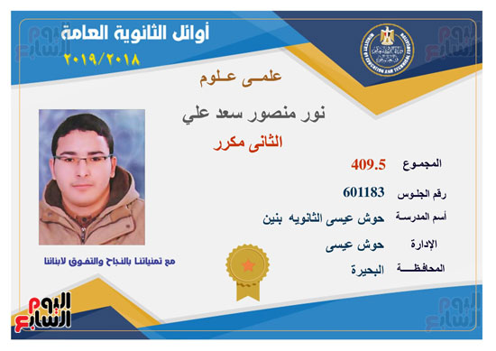 أوائل الثانوية العامة (13)