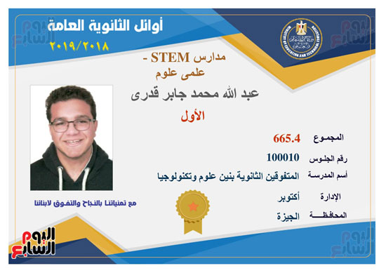 أوائل الثانوية العامة (40)