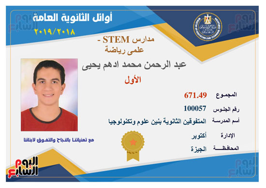 أوائل الثانوية العامة (41)