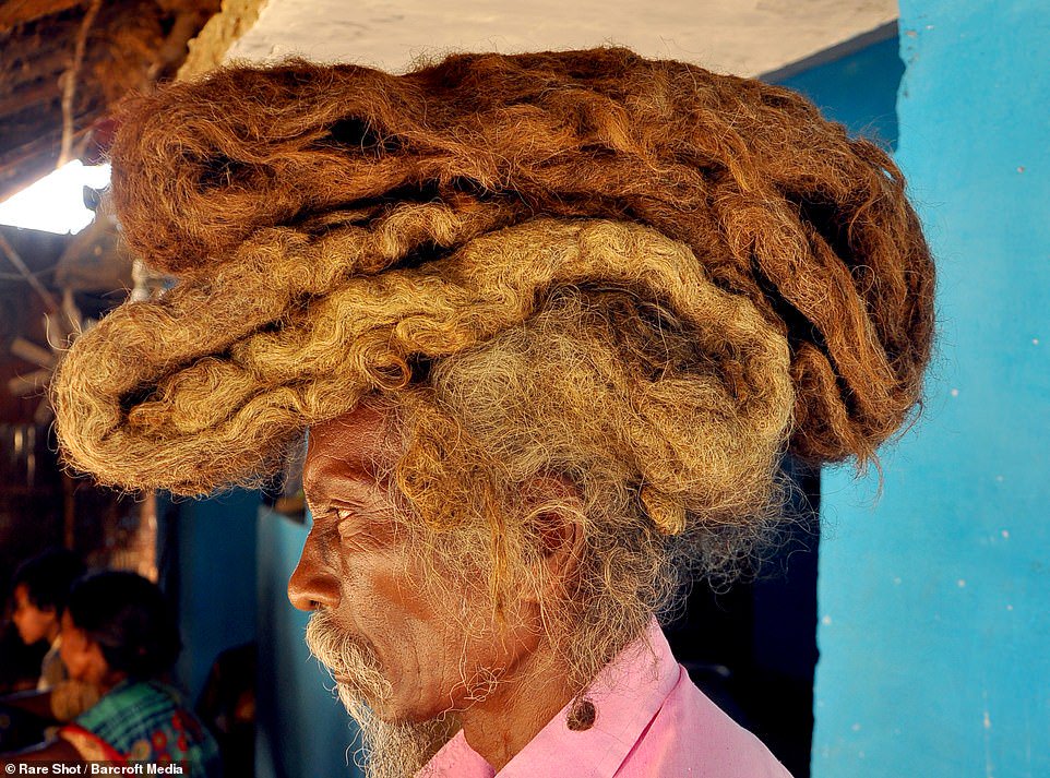 هندى لم يقص شعره من 40 عاما (2)