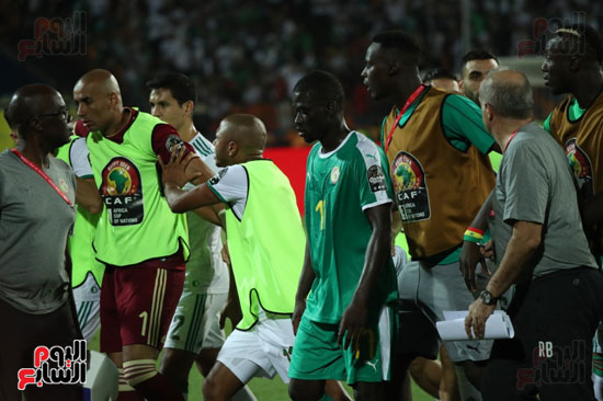 اشتباكات لاعبى الجزائر والسنغال  (6)