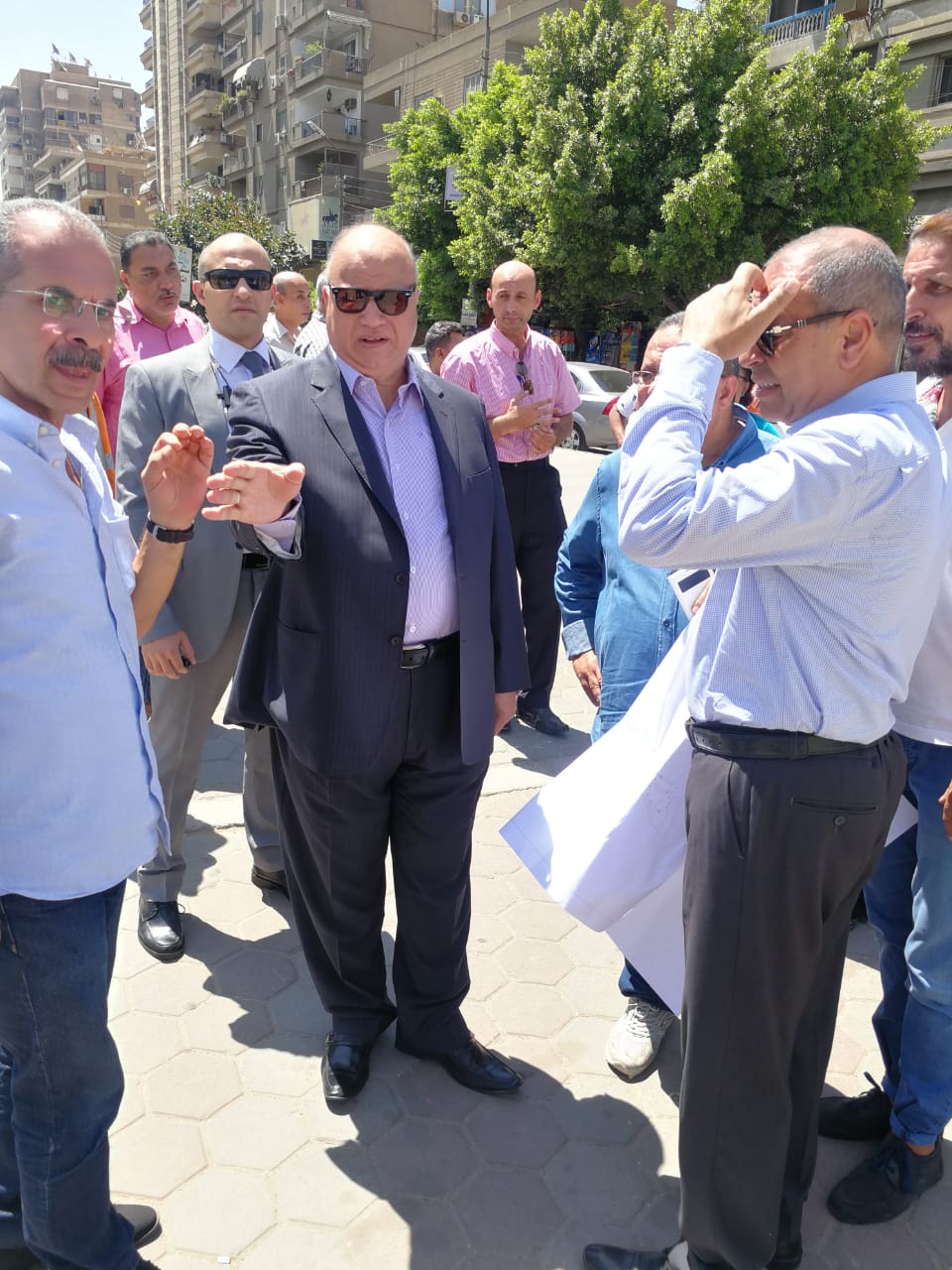 محافظ القاهرة يتفقد تطوير شارع أحمد تيسير (3)