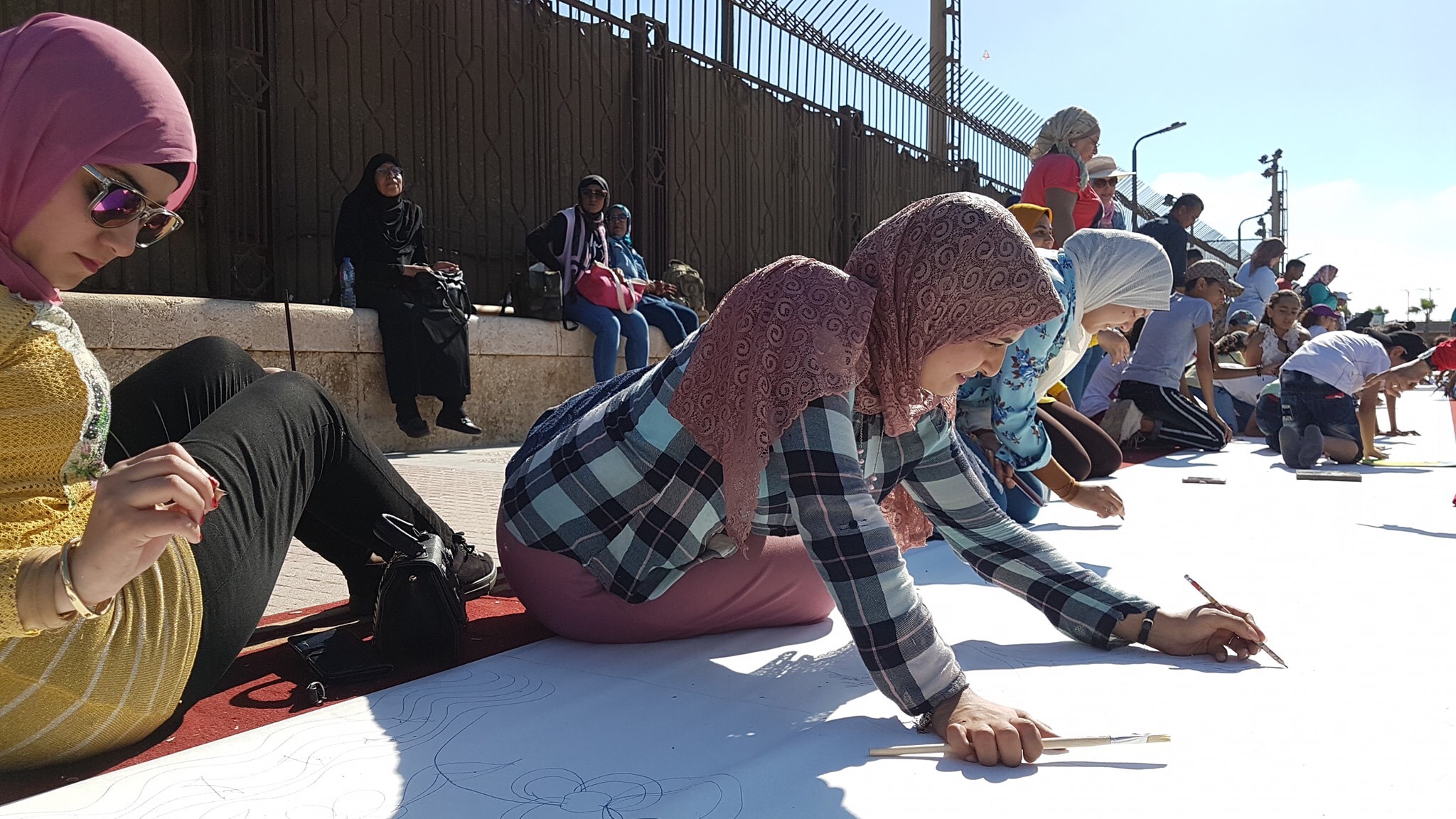طلاب بورسعيد يرسمون معالمها  (13)