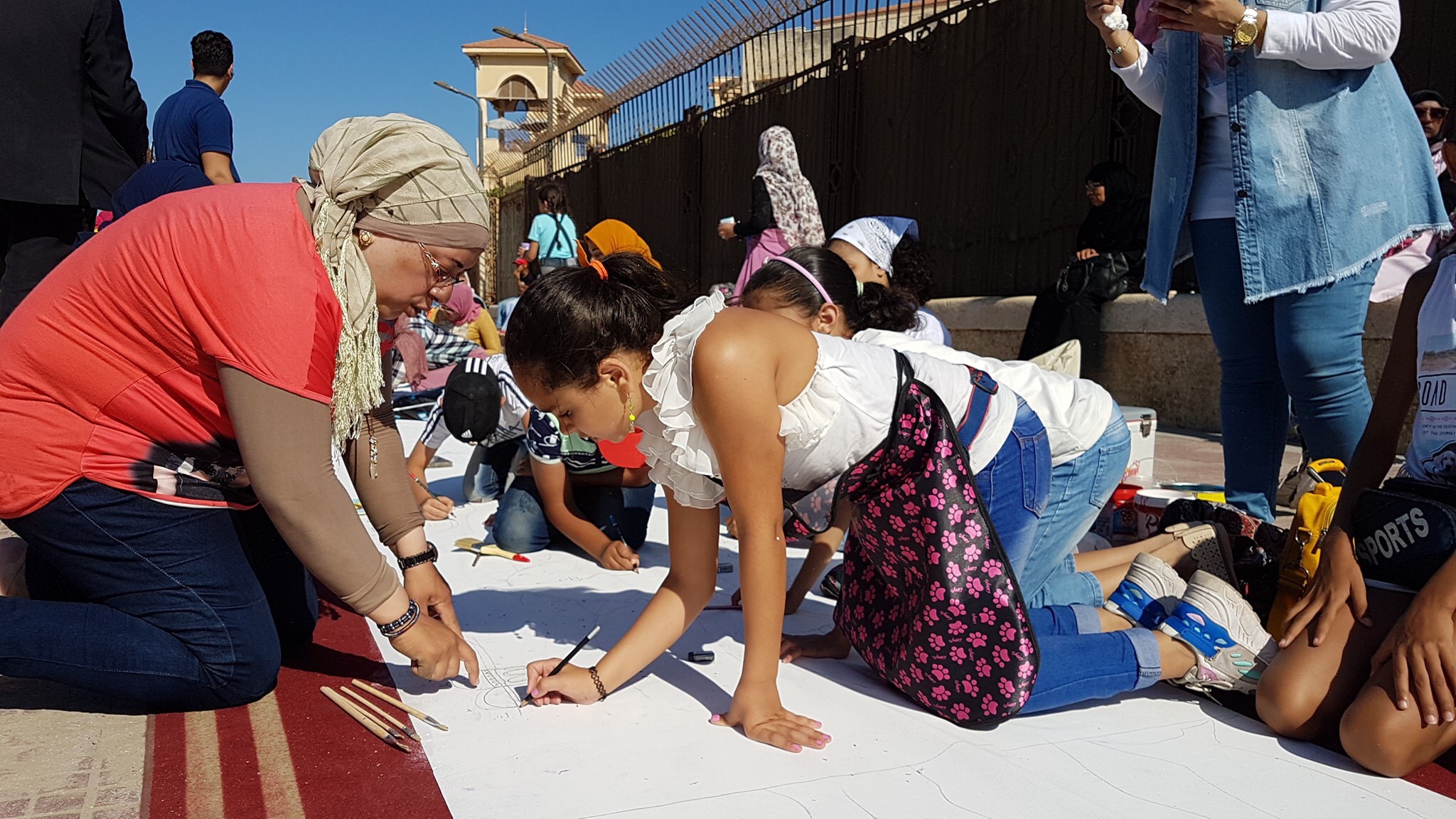 طلاب بورسعيد يرسمون معالمها  (14)