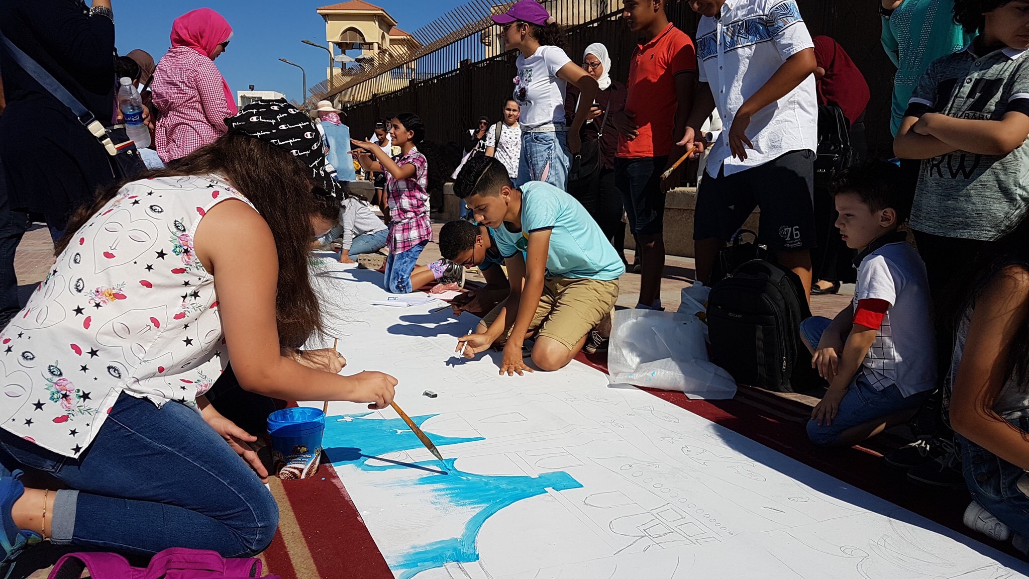 طلاب بورسعيد يرسمون معالمها  (15)