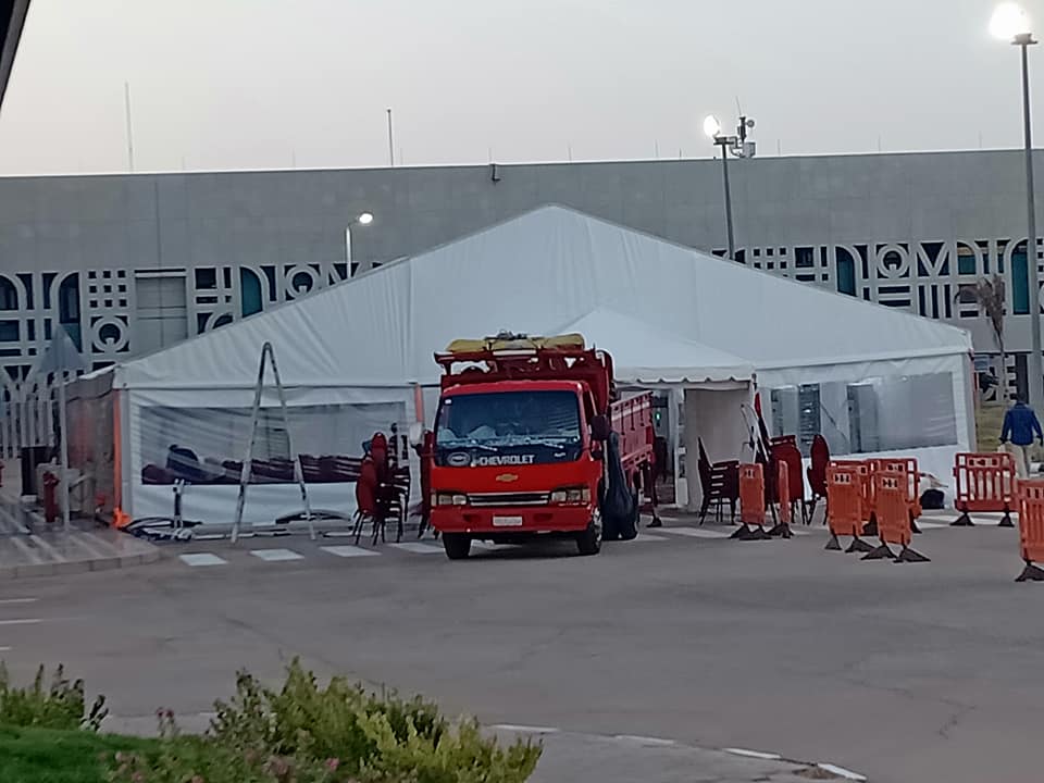 تجهيز خيمة الحجاج وإستعدادات مطار الأقصر الدولي (1)
