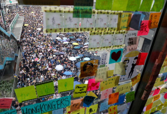 جانب-من-احتجاجات-هونج-كونج