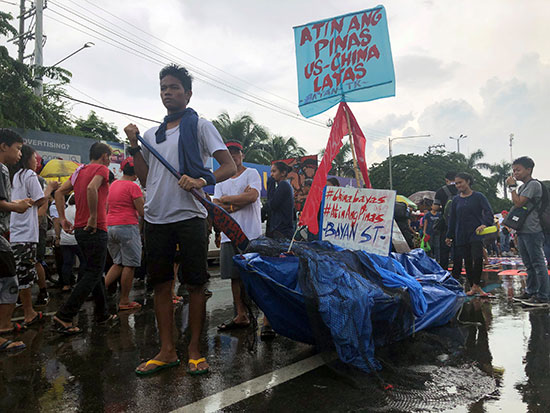 متظاهرو الفلبين