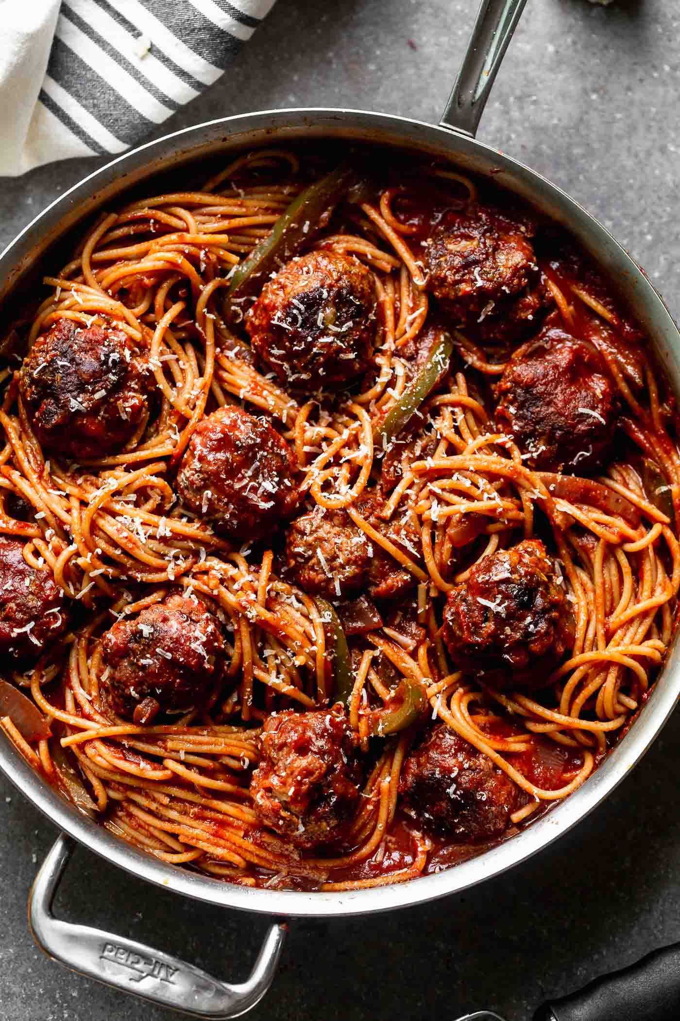 Savoury Spaghetti With Meatballs 3