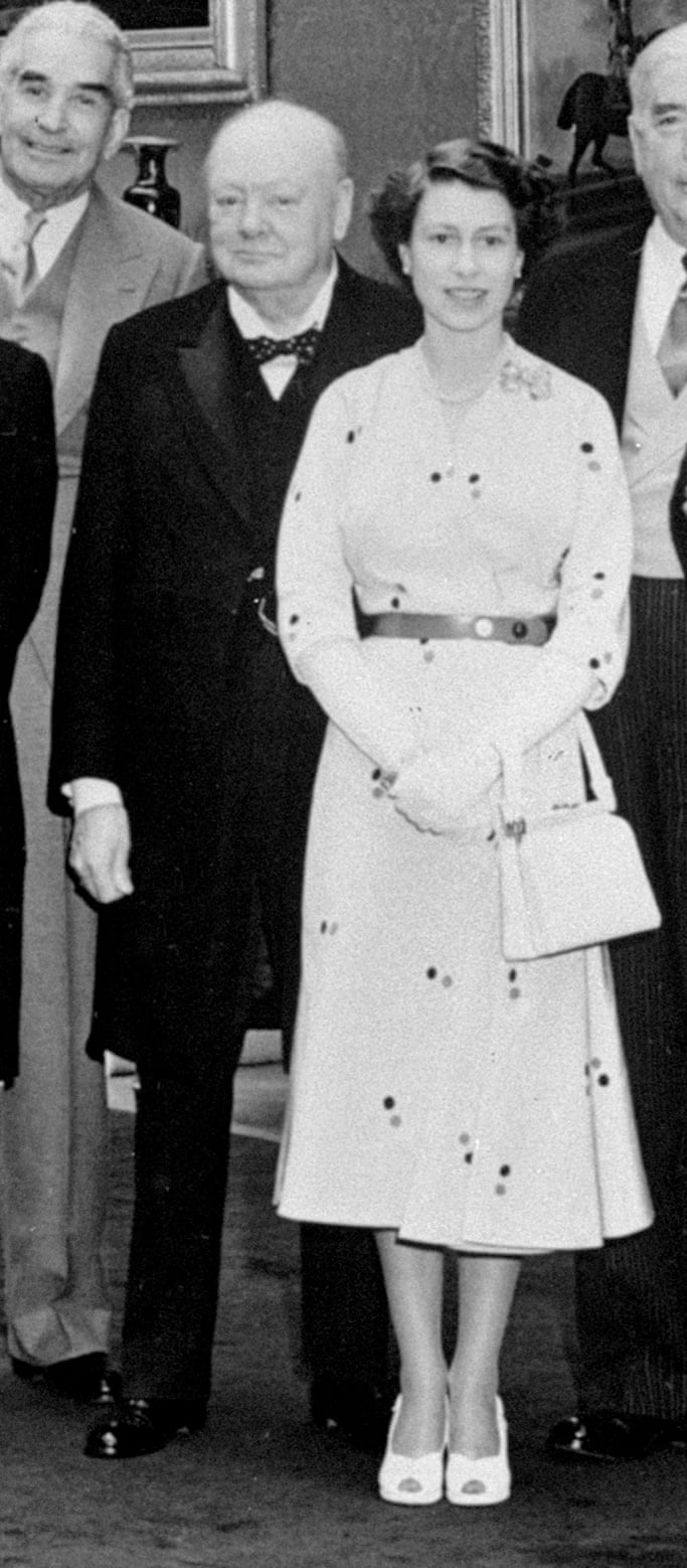 مع ونستون تشرشل في عام 1953
