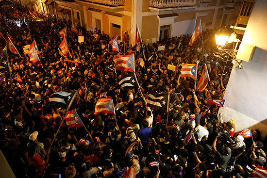 الاحتجاجات بو بورتوريكو