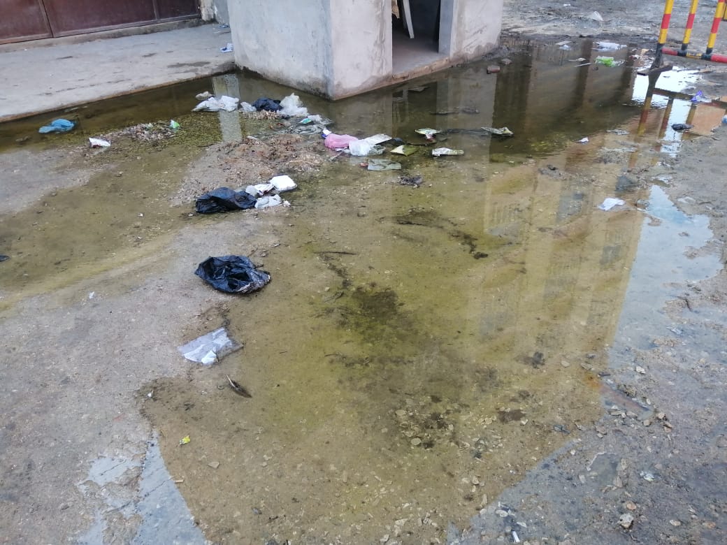غرق شوارع منطقة منشية محيى سعد بالغربية بمياه الصرف (17)