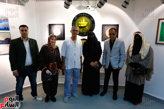 الفريق مهاب مميش يفتتح معرض شريان الخير بمتحف الفن الحديث (20)